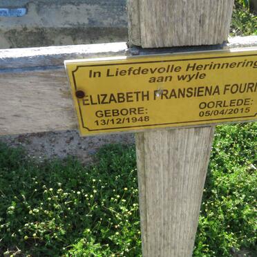 FOURIE Elizabeth Fransiena 1948-2015