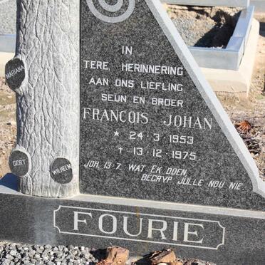 FOURIE Francois Johan 1953-1975