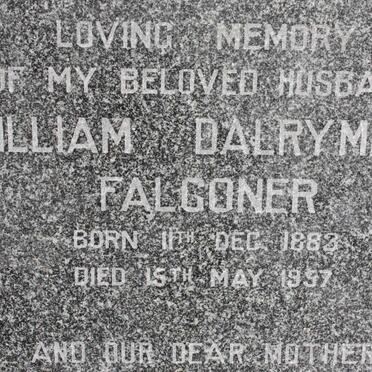 FALCONER William Dalrymple 1883-1957
