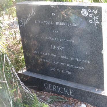 GERICKE Henry 1906-1964