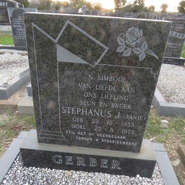 GERBER Stephanus J. 1953-1973