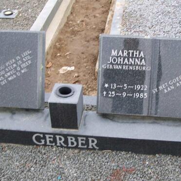 GERBER Frans Anthonie 1916-1988 &amp; Martha Johanna VAN RENSBURG 1922-1985 _1