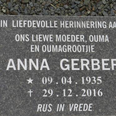 GERBER Anna 1935-2016