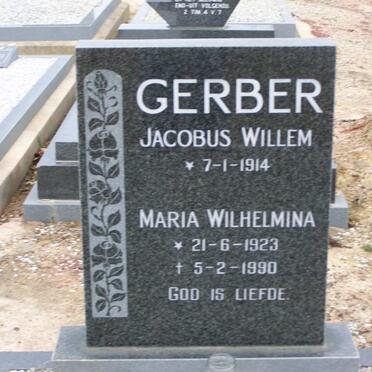 GERBER Jacobus Willem 1914- &amp; Maria Wilhelmina 1923-1990