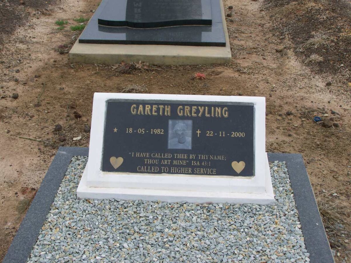 GREYLING Gareth 1982-2000