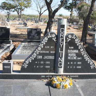 GREYLING Dirk Jacobus 1915-1988 &amp; Susanna Maria Helene SMIT 1923-2006