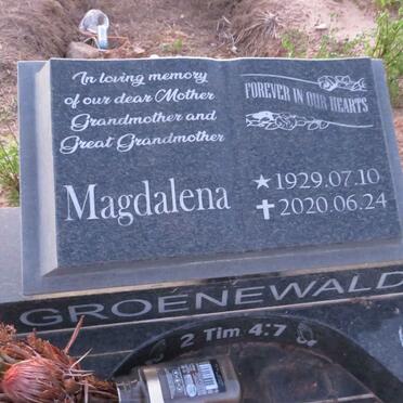 GROENEWALD Magdalena 1929-2020