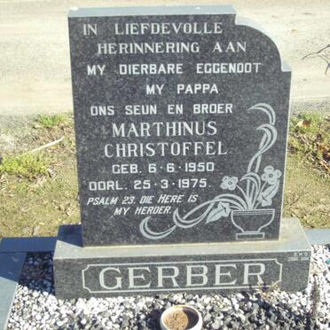 GERBER Marthinus Christoffel 1950-1975