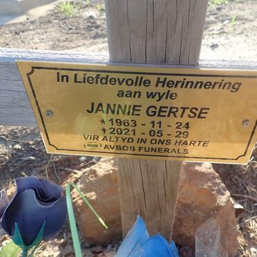 GERTSE Jannie 1963-2021