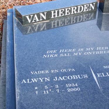 HEERDEN Alwyn Jacobus, van 1934-2000