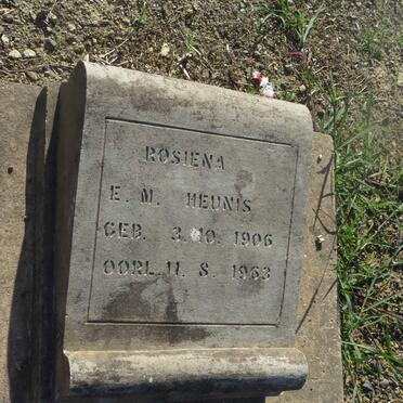 HEUNIS Rosiena E.M. 1906-1963
