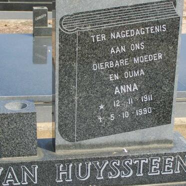 HUYSSTEEN Anna, van 1911-1990
