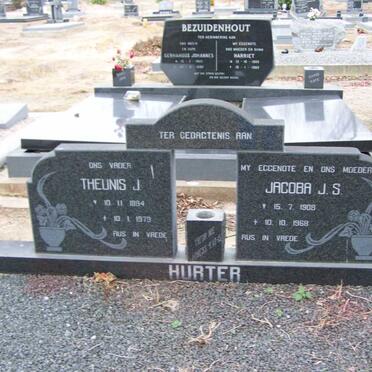 HURTER Theunis J. 1894-1979 &amp; Jacoba J.S. 1908-1968