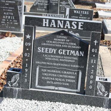 HANASE Seedy Getman 1923-2000