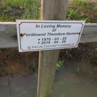 HUMAN Ferdinand Theodore 1970-2018