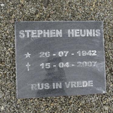 HEUNIS Stephen 1942-2007