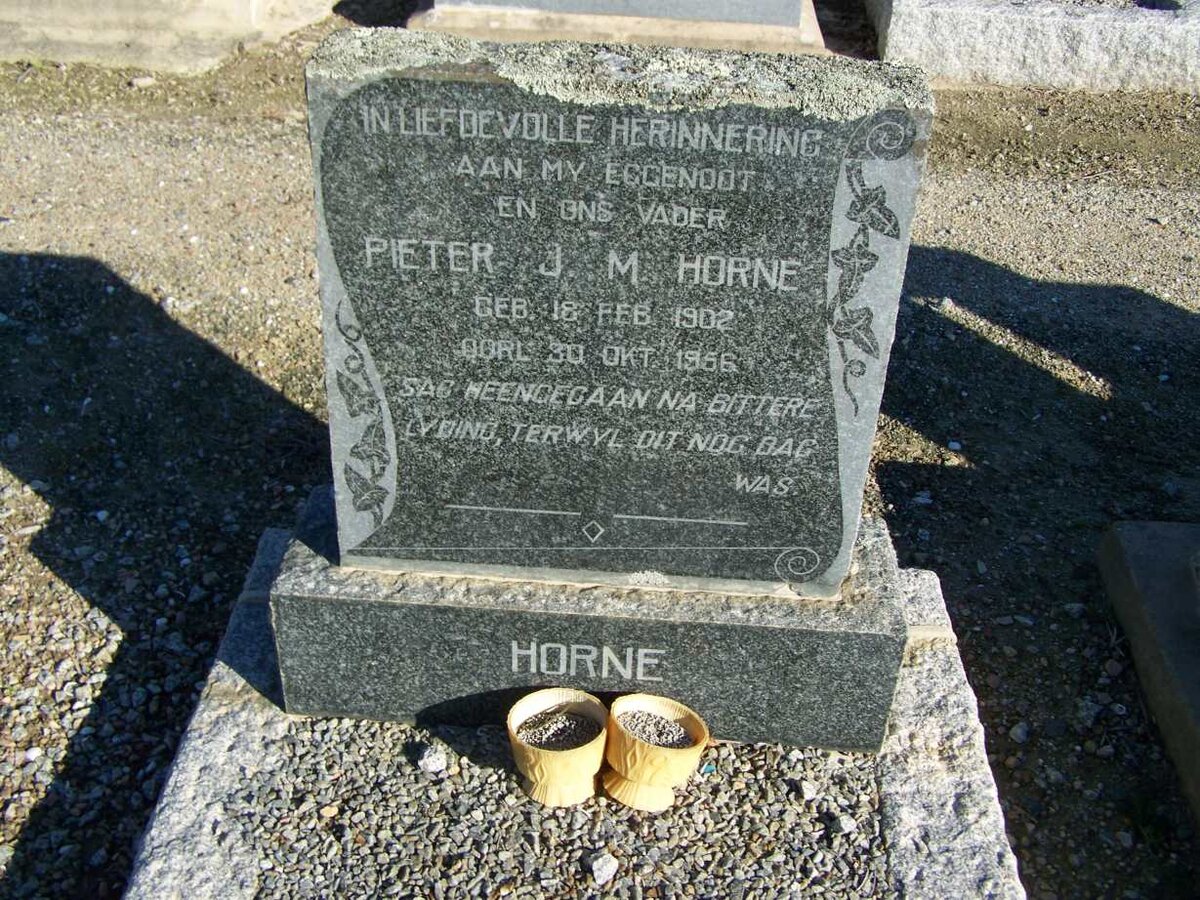 HORNE Pieter J.M. 1902-1956