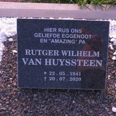 HUYSSTEEN Rutger Wilhelm, van 1941-2020