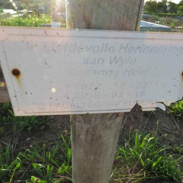 HESI Susanna 1972-2018