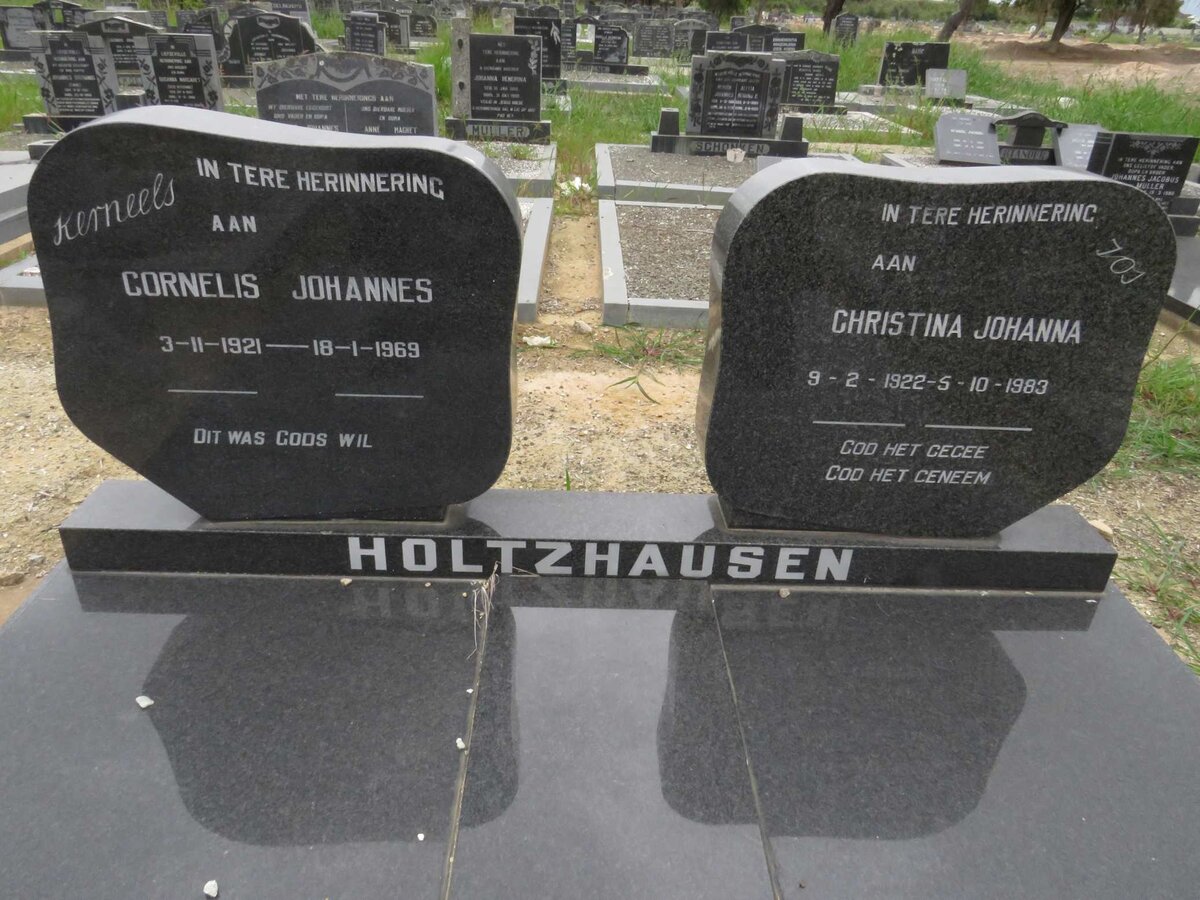 HOLTZHAUSEN Cornelis Johannes 1921-1969 &amp; Christina Johanna 1922-1983