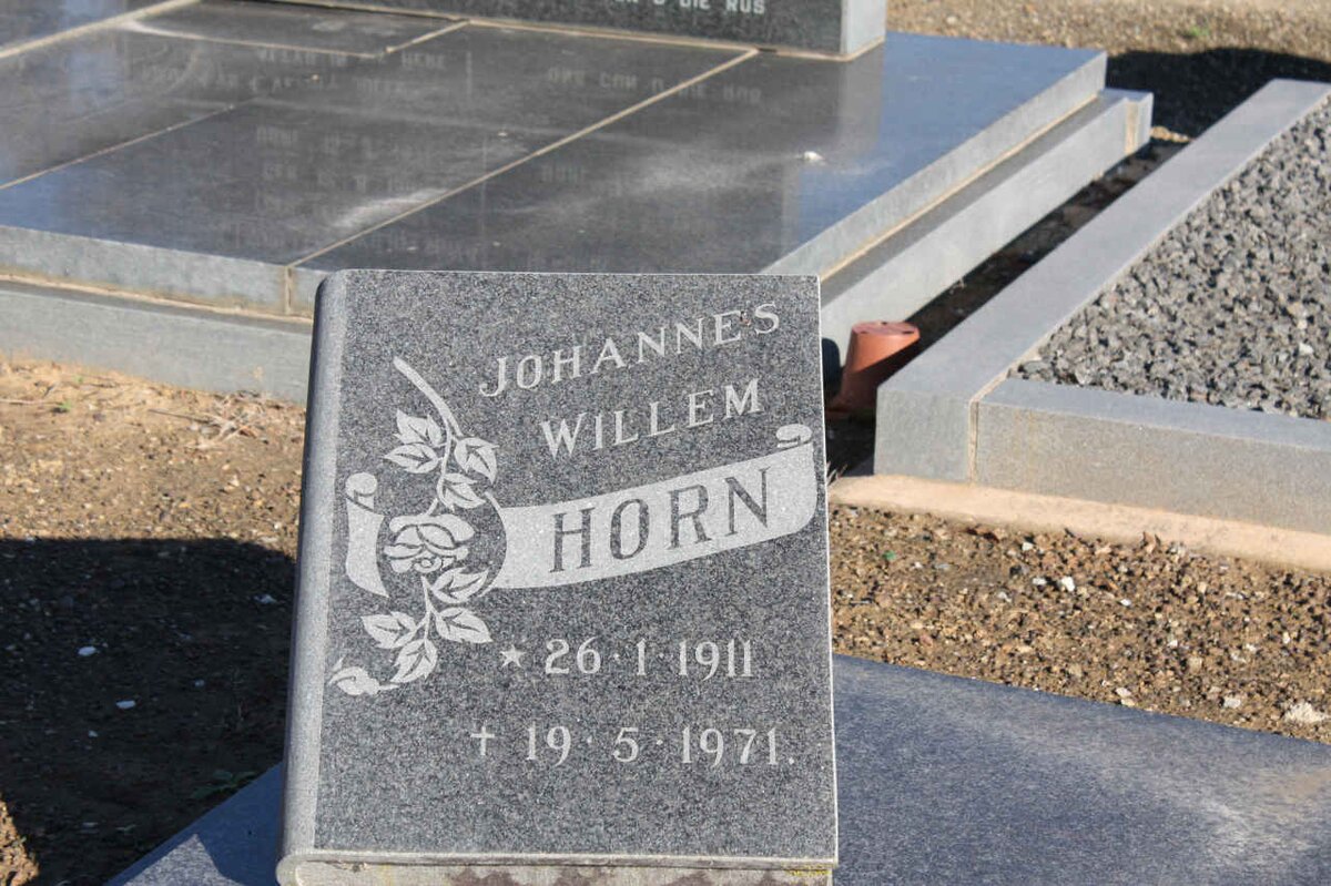 HORN Johannes Willem 1911-1971