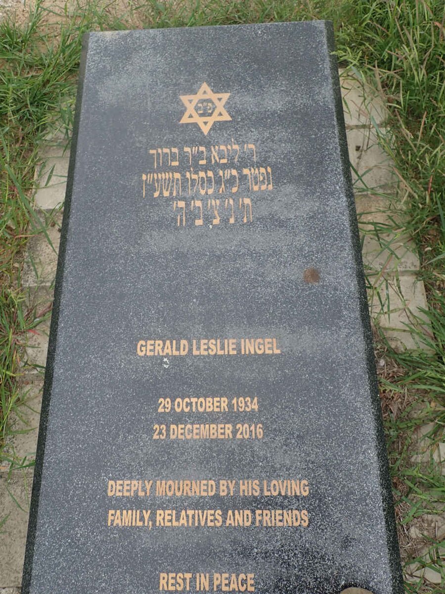 INGEL Gerald Leslie 1934-2016