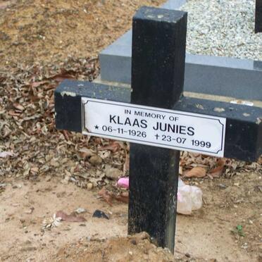 JUNIES Klaas 1926-1999