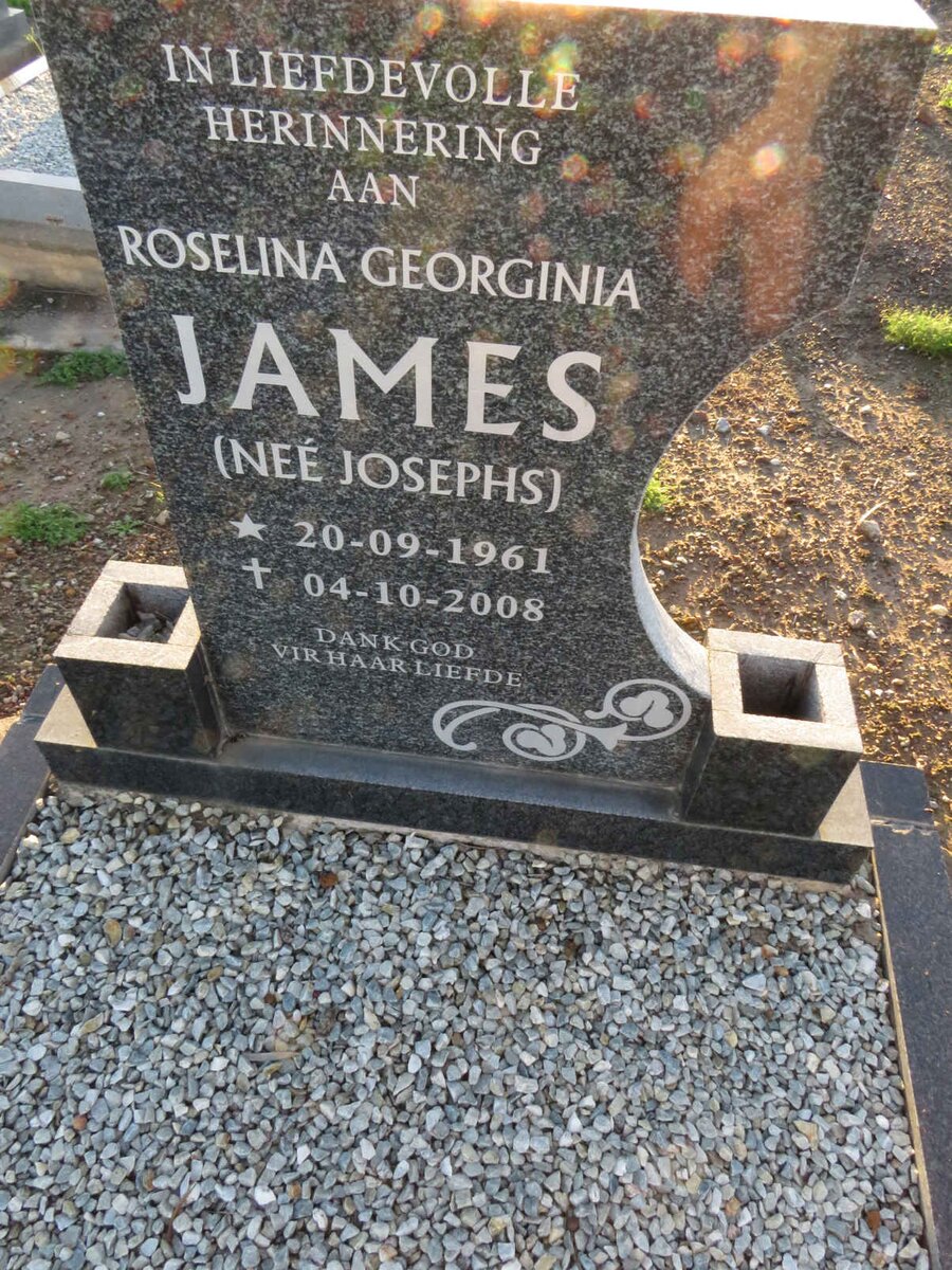 JAMES Roselina Georginia nee JOSEPHS 1961-2008
