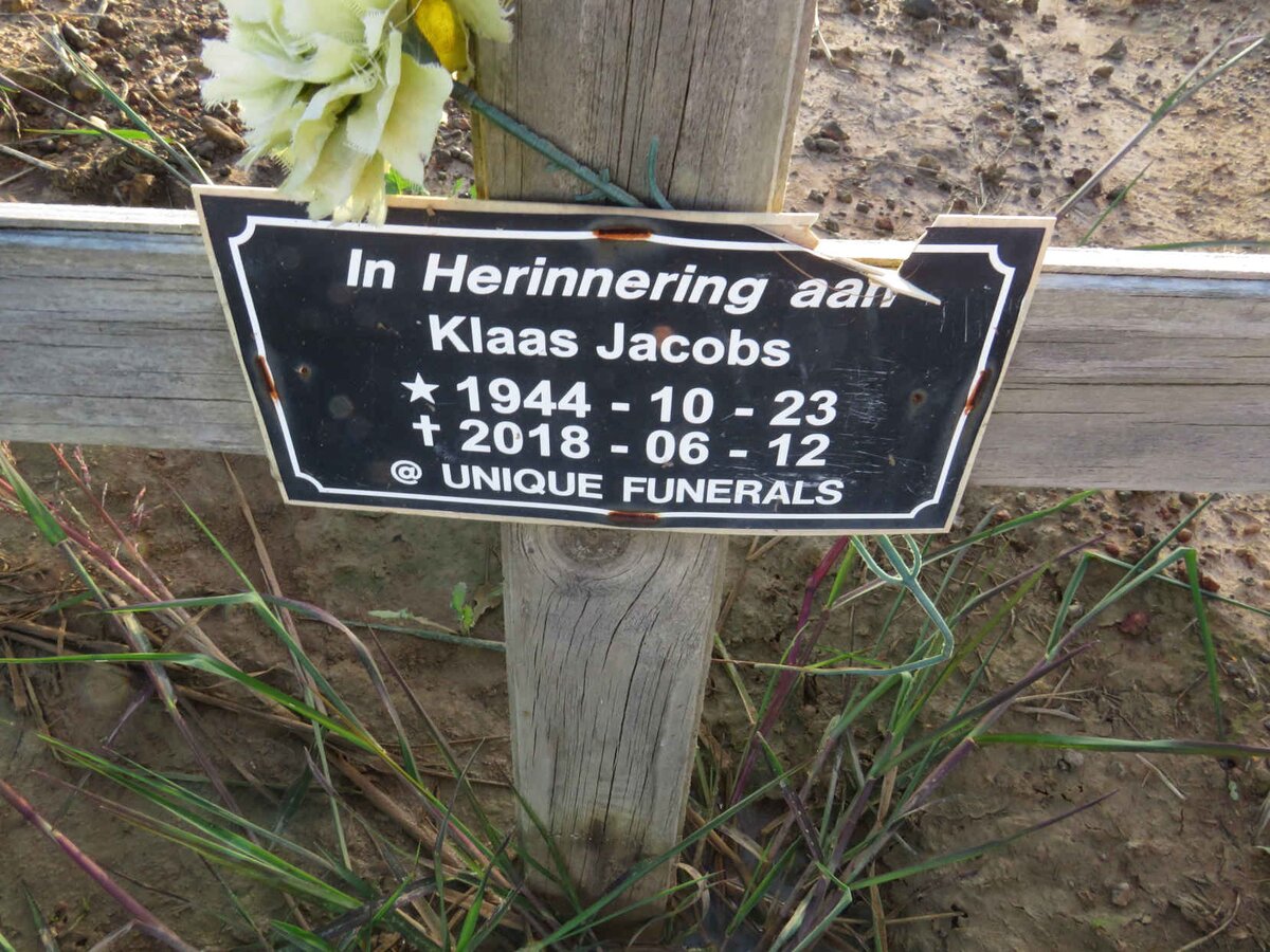 JACOBS Klaas 1944-2018