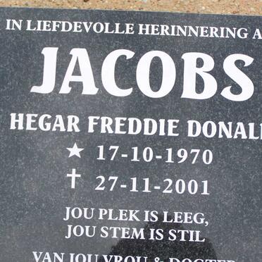 JACOBS Hegar Freddie Donald 1970-2001