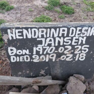 JANSEN Hendrina Desiree 1970-2019