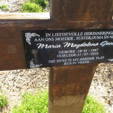 JANSE Maria Magdalena 1947-2016