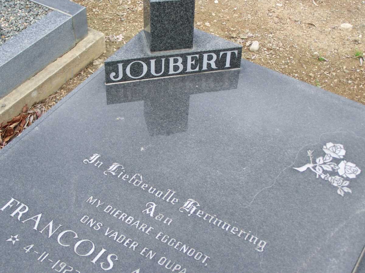 JOUBERT Francois Abraham 1922-1993 &amp; Johanna Christina BRITZ 1925-2007