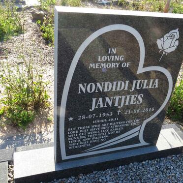JANTJIES Nondidi Julia 1953-2016