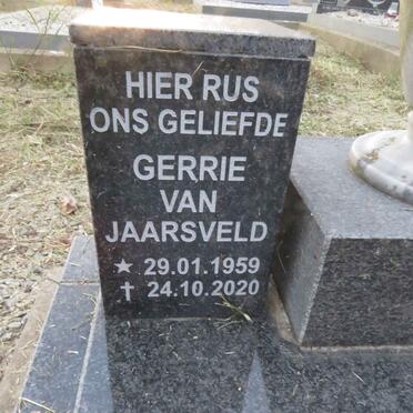 JAARSVELD Gerrie, van 1959-2020
