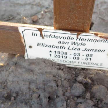 JANSEN Elizabeth Liza 1938-2019