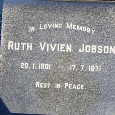 JOBSON Ruth Vivien 1901-1971