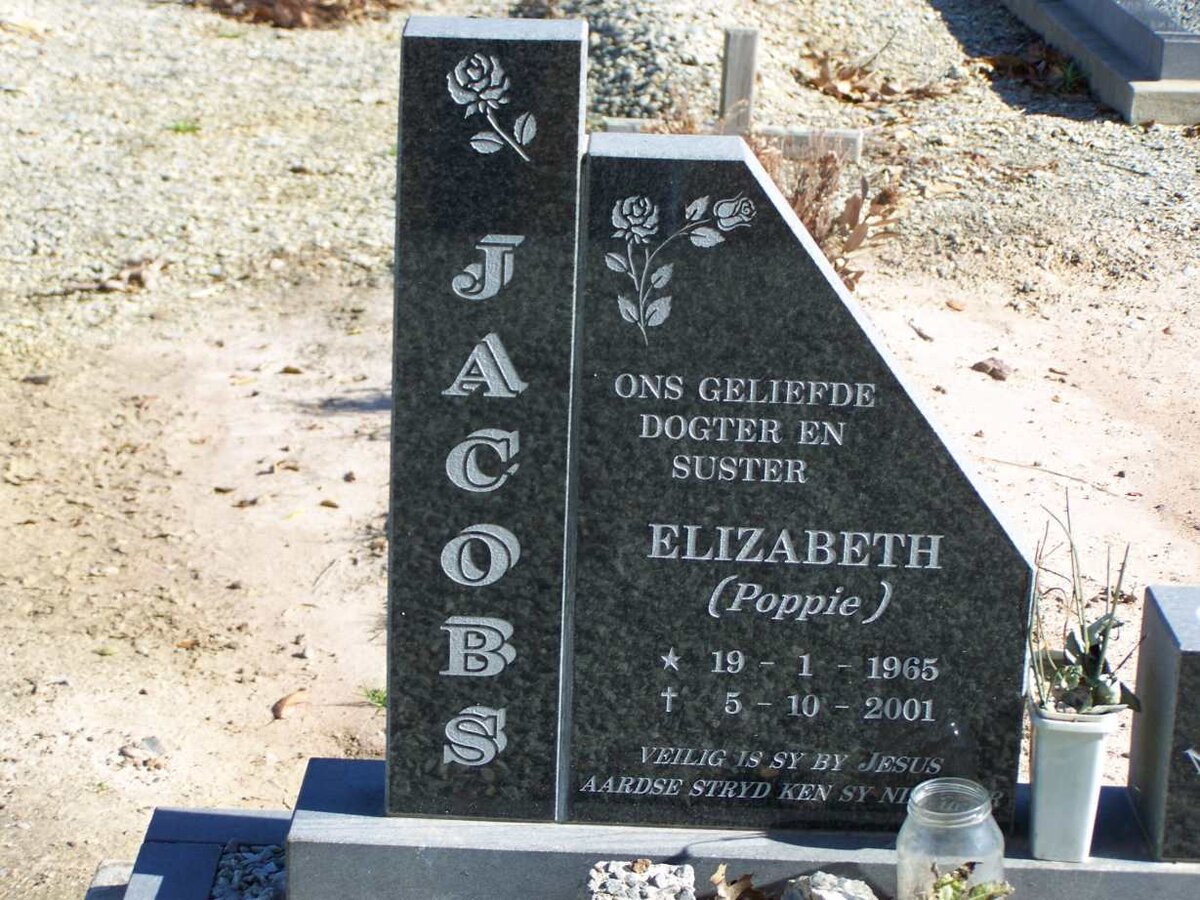 JACOBS Elizabeth 1965-2001