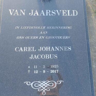 JAARSVELD Carel Johannes Jacobus, van 1925-2017