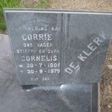 KLERK Cornelis, de 1908-1979