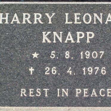 KNAPP Harry Leonard 1907-1976