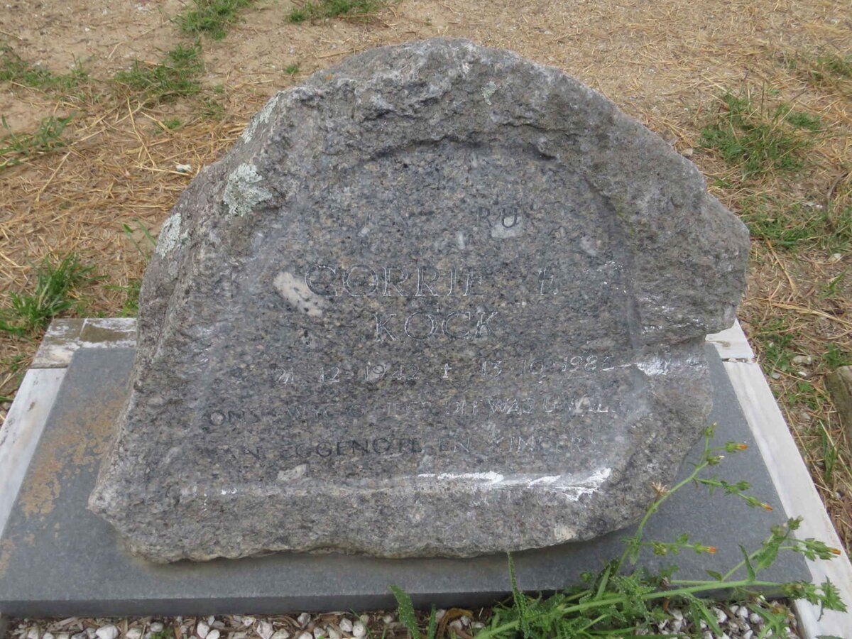 KOCK Corrie F. 1942-1985