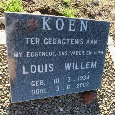 KOEN Louis Willem 1934-2003
