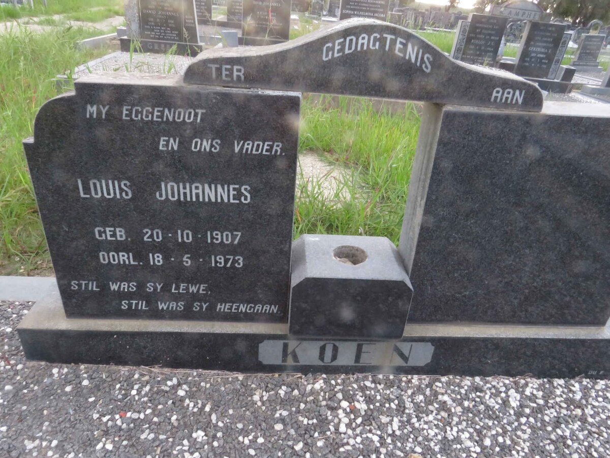 KOEN Louis Johannes 1907-1973