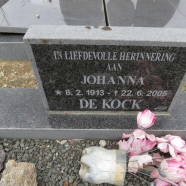 KOCK Johanna, de 1913-2005