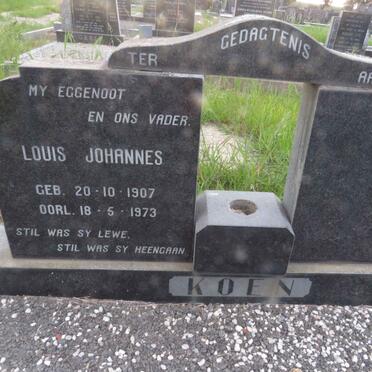 KOEN Louis Johannes 1907-1973