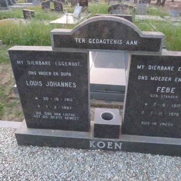 KOEN Louis Johannes 1911-1987 & Febe STANDER 1917-1979