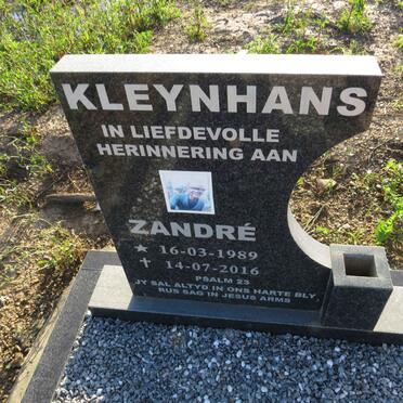KLEYNHANS Zandre 1989-2016