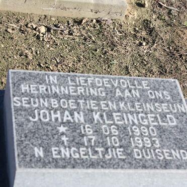 KLEINGELD Johan 1990-1993