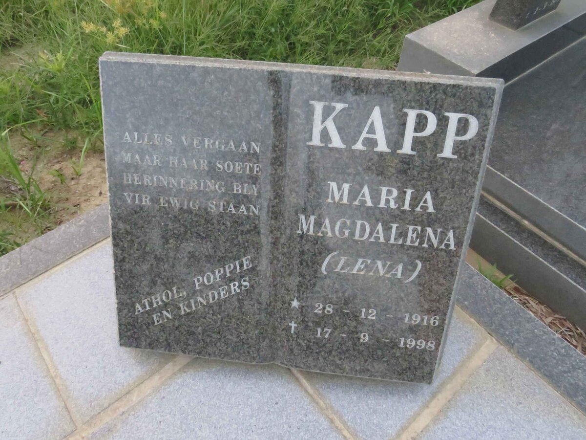 KAPP Maria Magdalena 1916-1998